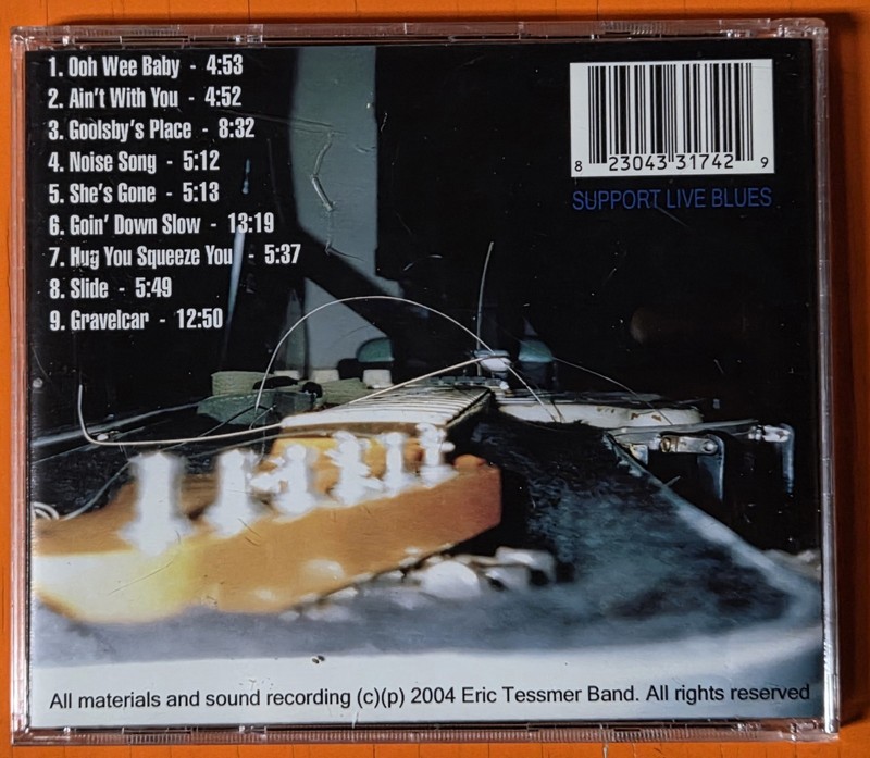 ERIC TESSMER Last Night At Joe's Live Blues CD 2004 Generic Bar Private Press gallery