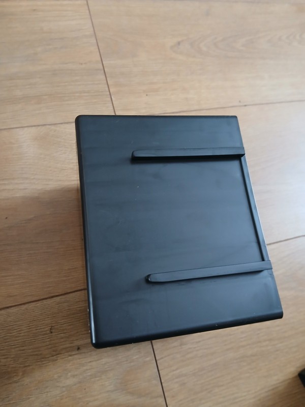 CD Storage Rack Black Plastic Modular Holds 12 CDs Stackable Wall Mountable gallery
