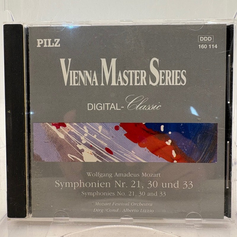 Mozart Symphonies No. 21 30 33 Vienna Master Series CD Alberto Lizzio 160114