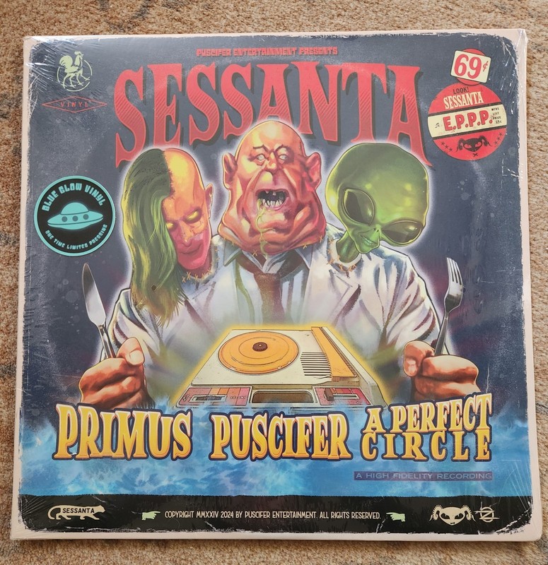 Primus Puscifer A Perfcet Circle Sessanta•Blue Glow in the dark vinyl•Numbered!