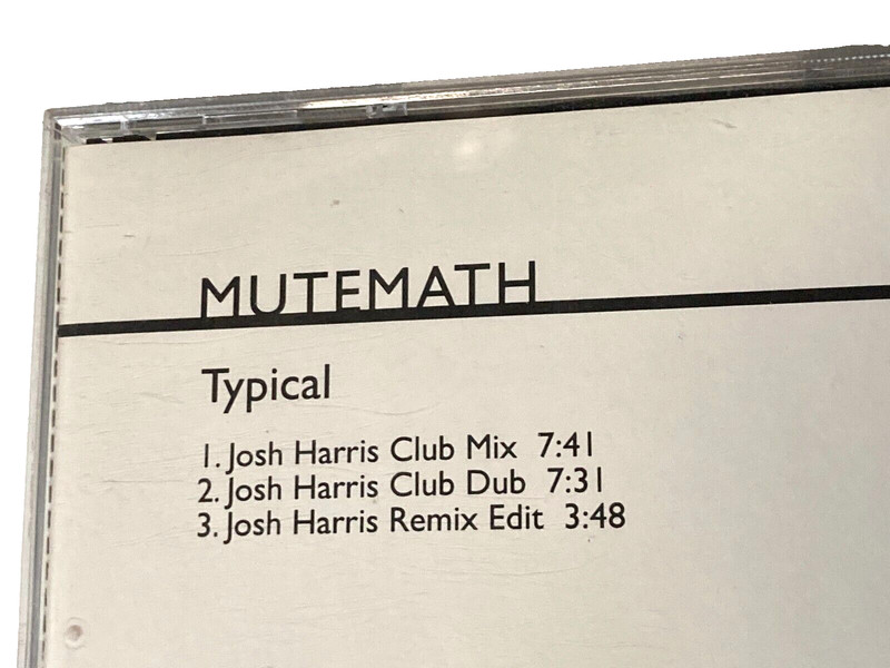 MUTEMATH "Typical" PROMO MAXI CD Josh Harris REMIXES / MINT Reprise ©2007 gallery