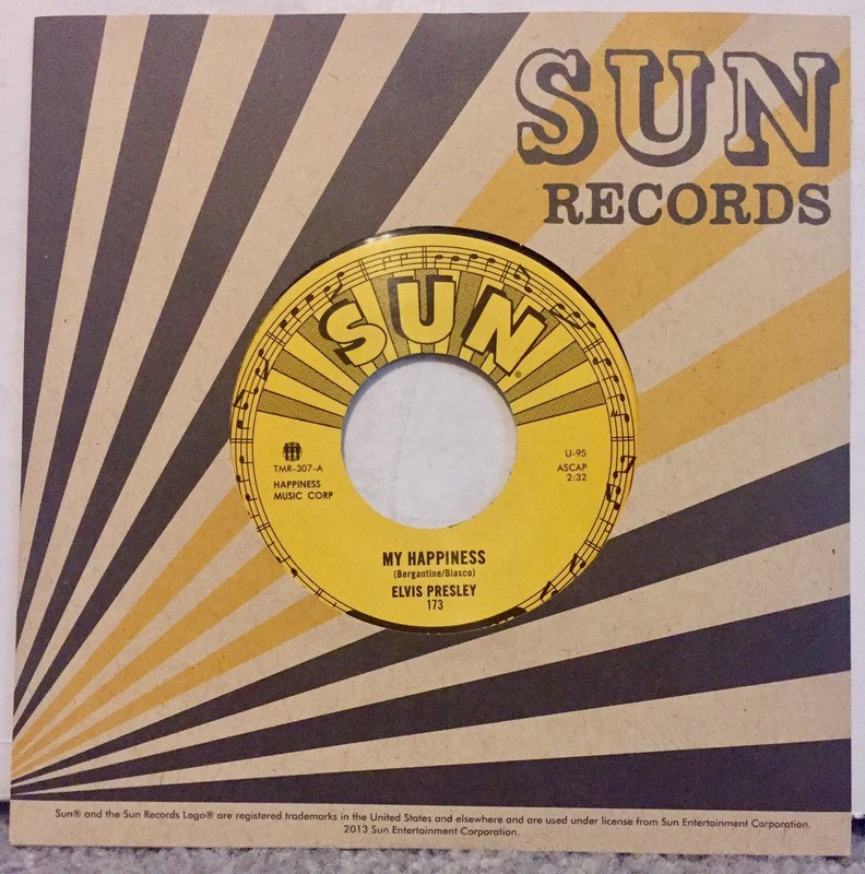 ELVIS PRESLEY My Happiness / That’s when heartache 7″ SUN third man johnny cash