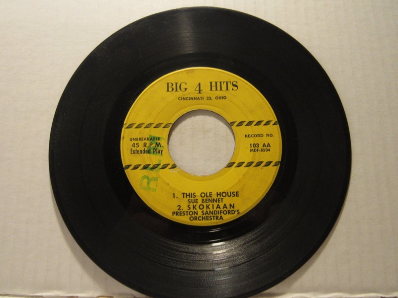 Sue Bennet = Big 4 Hits #103 - Ultra-rare 1954 EP! gallery
