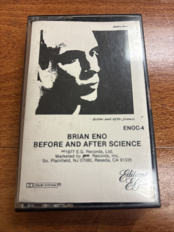 Brian Eno Before and After Science Cassette Electronic Rock Ambient 70’s Tested