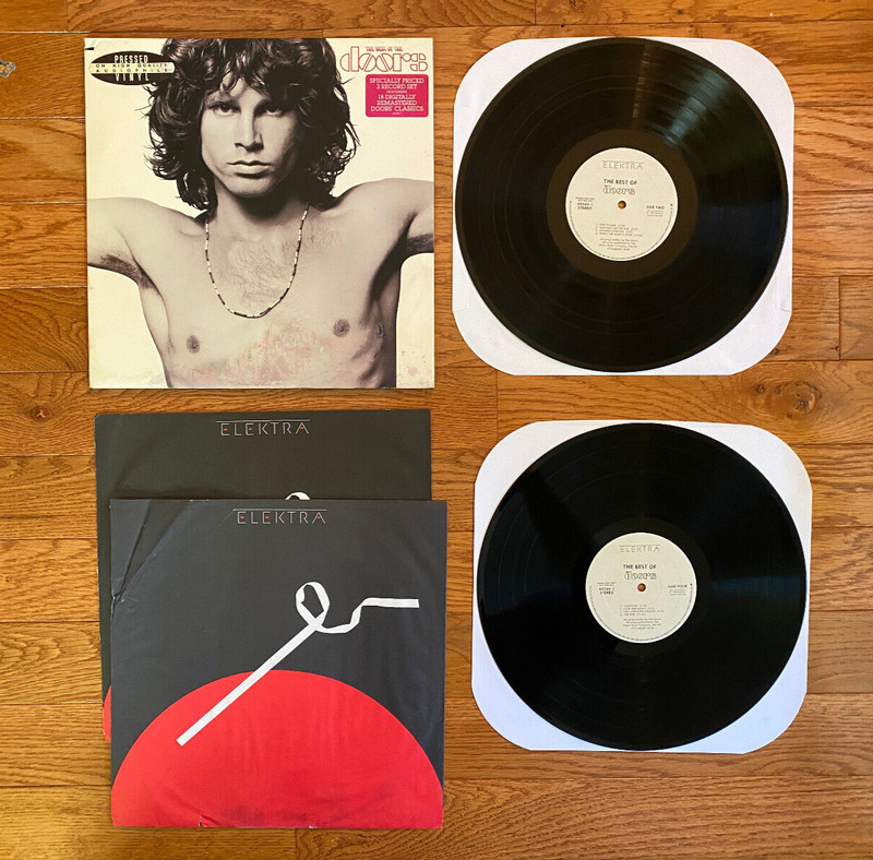 The Doors – The Best of The Doors 2-LP Elektra 1985 White Label Promo VG+