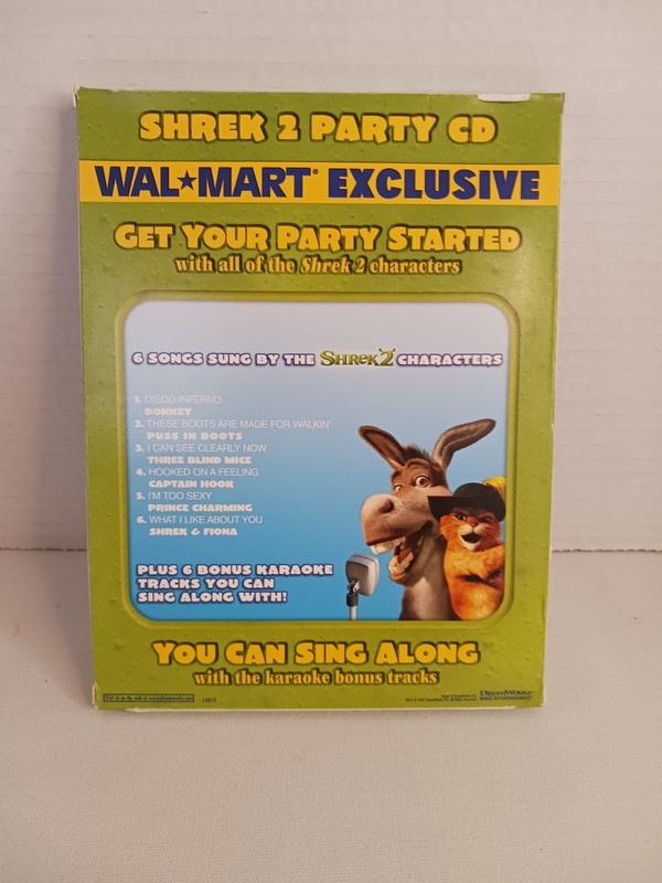 Shrek 2 Party CD (2004, 6-song Wal-Mart Exclusive) Package Wear Disc Like New gallery