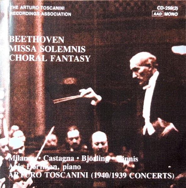 Ludwig van Beethoven, Arturo Toscanini – Missa Solemnis, Choral Fantasy (CD, Com