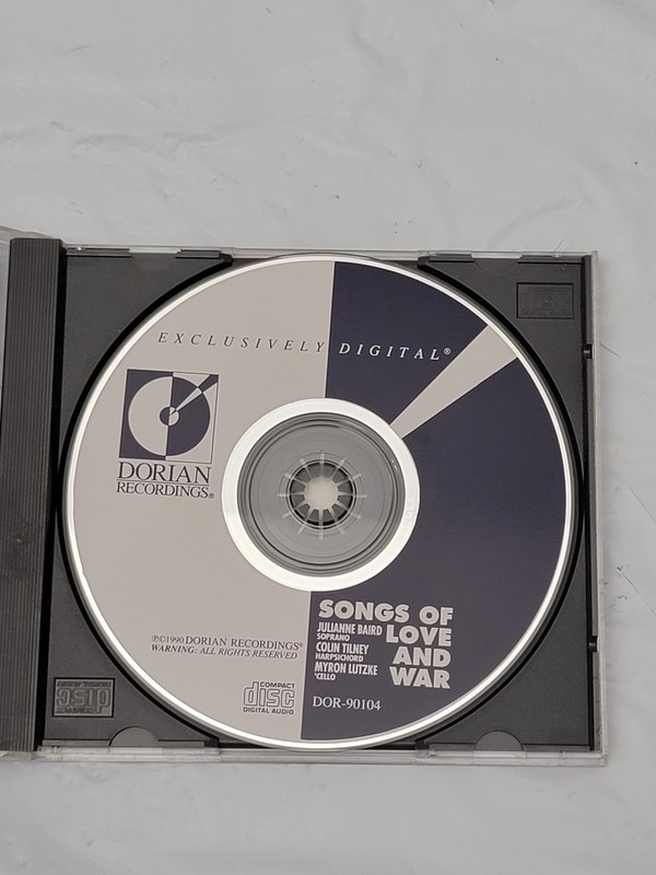 Dorian Recordings Songs of Love and War CD Julianne Baird Colin Tilney Myron Lut gallery