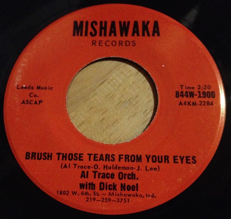 Al Trace Eddy Howard 45 Brush Those Tears From Your Eyes / Little Lost Angel