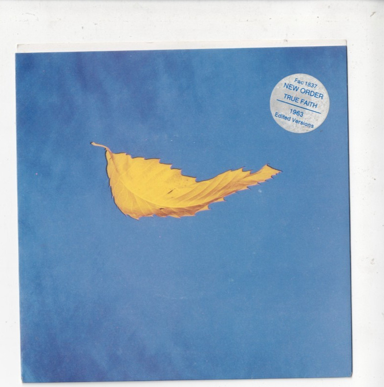 NEW ORDER True Faith AUSSIE 7″ VINYL w/PS POST PUNK SYNTH