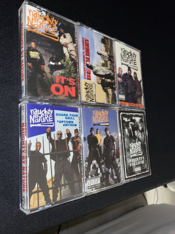 Naughty by Nature 6 tape lot rap hip-hop Poverty's Paradise Guard Grill OPP 19 gallery
