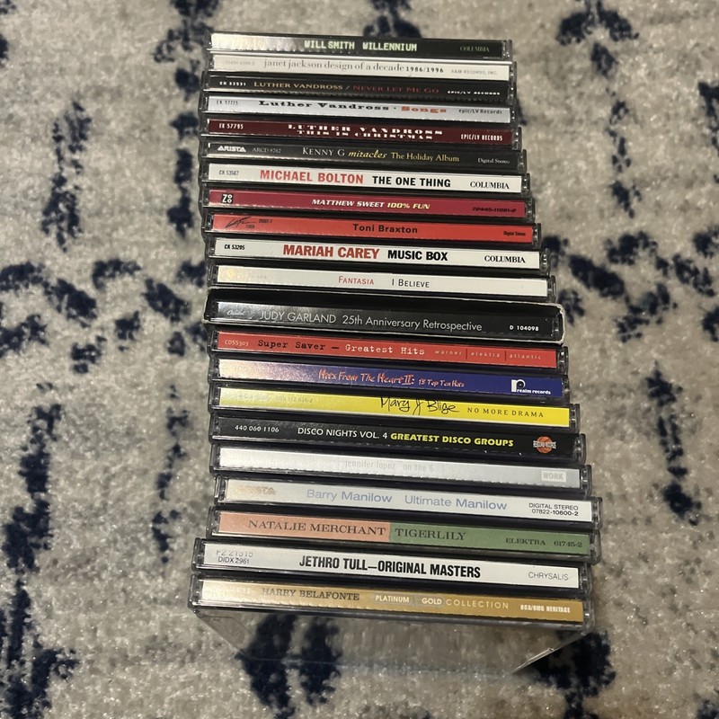 Music CDs Lot Of 21 Various Artists Will Smith, Janet Jackson, Jennifer Lopez