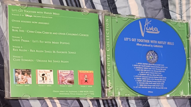 Let's Get Together with Hayley Mills (CD, Disney, 1998) - case wear/cut/stickers gallery