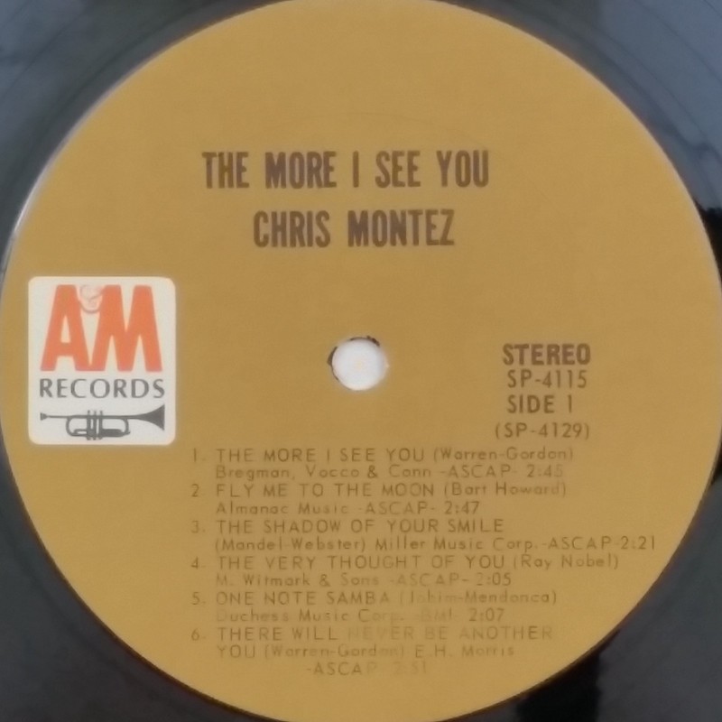 CHRIS MONTEZ The More I See You SP4115 LP Vinyl VG+nr++ Cover VG+ Co Slv 1966 gallery