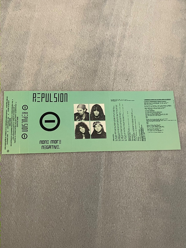 REPULSION – NONE SO NEGATIVE 1990 Original Cassette J-Card (Type O Negative)