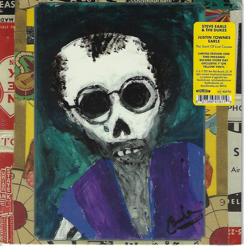 STEVE EARLE / JUSTIN TOWNES EARLE – THE SAINT OF LOST CAUSES RSD 2021 7″ YELLOW