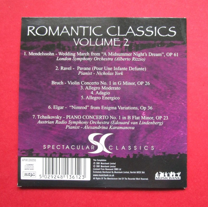MIXED COMPOSERS CD SPECTACULAR ROMANTIC CLASSICS SEE PICTURES FOR TITLES gallery