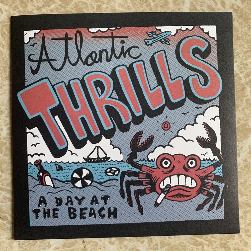 Atlantic Thrills – A Day At The Beach 7″ garage punk 45 psychedelic surf psych x