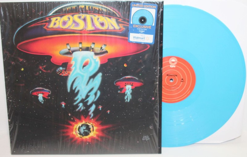 Boston – Self Titled LP Wal Mart Exclusive Limited Ed. Flame Blue Colored Vinyl