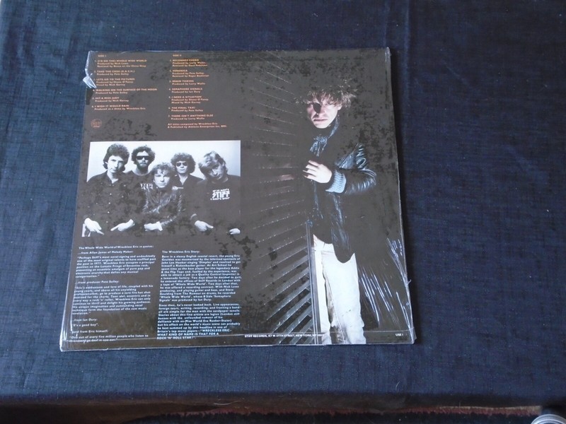 WRECKLESS ERIC, The Whole Wide World w/hype sticker USA New Old Stock Sealed LP gallery