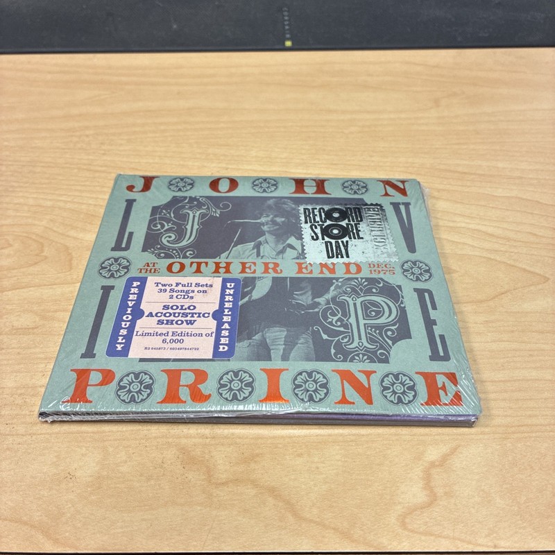 John Prine Live At The Other End CD 2 Disc RSD Limited /6000 Brand New Sealed