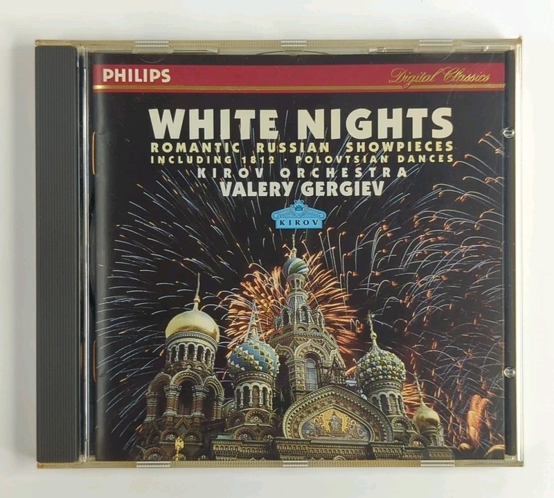 WHITE NIGHTS: Romantic Russian Showpieces CD 1994 Kirov Gergiev 1812 Polovetsian