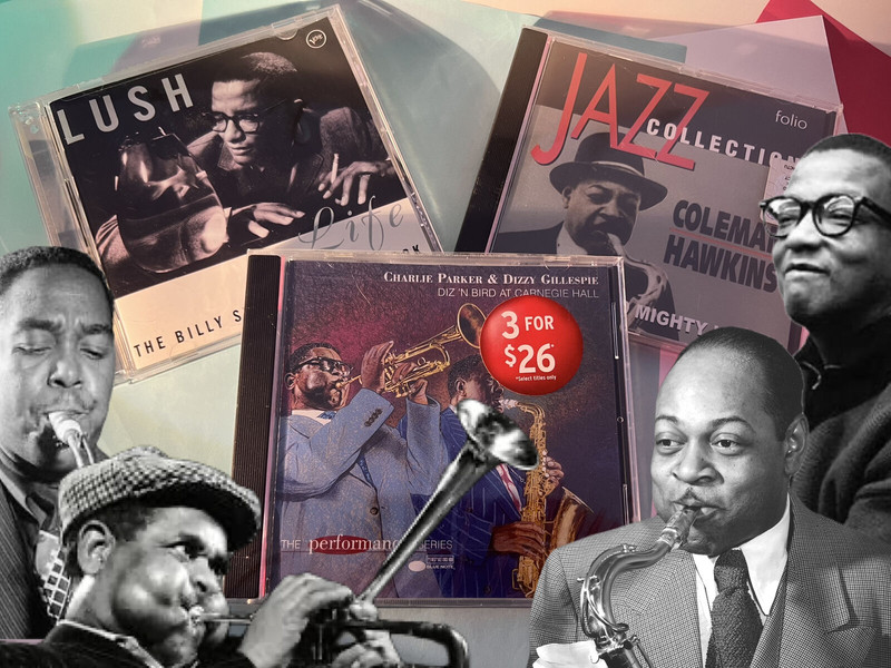CDs EARLY LEADERS OF JAZZ (3) / Parker, Gillespie, Strayhorn, Hawkins