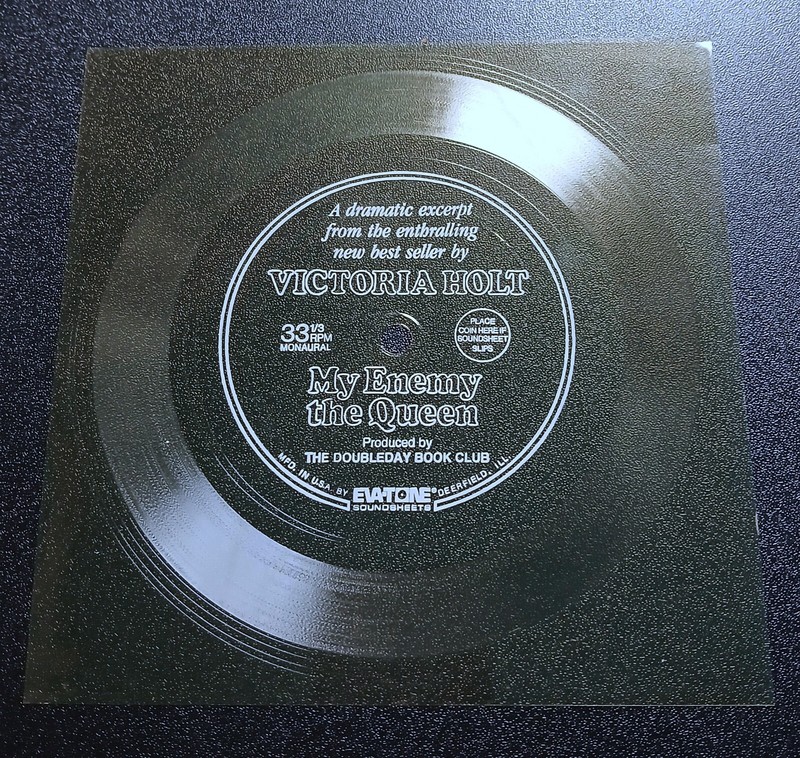 Vintage Eva-Tone Soundsheet Promo Flexi Disc Doubleday Books My Enemy The Queen gallery
