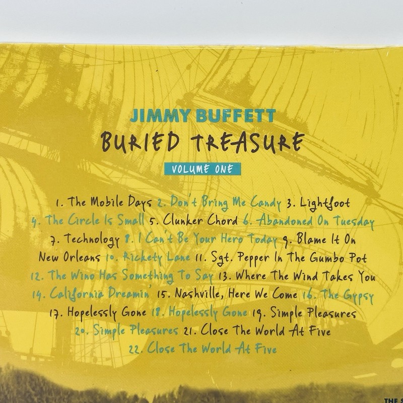 Jimmy Buffett - Buried Treasure Volume 1 (CD & DVD, 2017) Collectors Book *READ gallery