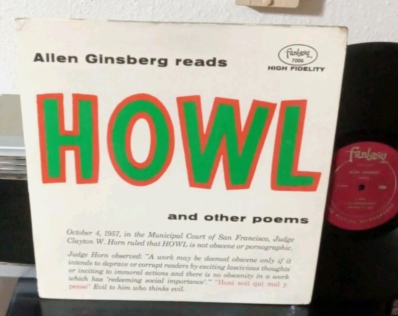 ALLEN GINSBERG Howl And Other Poems LP RARE ORIGINAL 1959 FANTASY RECORDS 7006