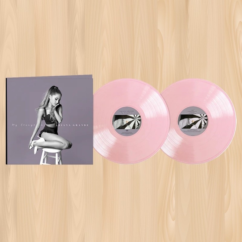 +5 BONUS TRACKS—- ARIANA GRANDE My Everything PINK VINYL 2LP Too Close 0602