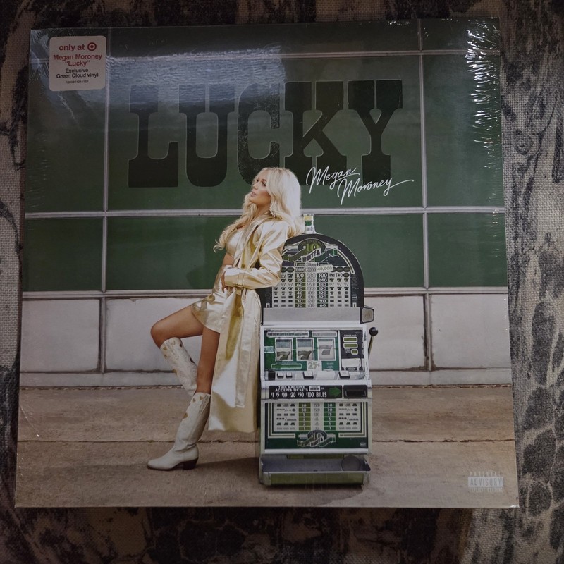 Megan Moroney Lucky 2LP Green Cloud Translucent Etched Vinyl NEW SEALED