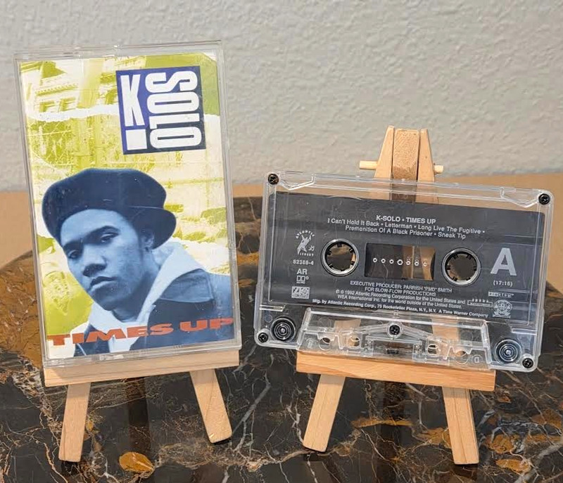 K-SOLO Times Up Cassette 1992 Atlantic East West Digalog Hip Hop Rap Vintage
