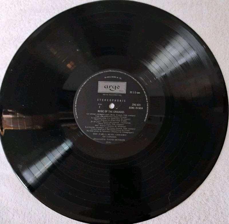 MUSIC OF THE CRUSADES SONGS OF LOVE AND WAR VINYL ALBUM EARLY MUSIC OF LONDON gallery