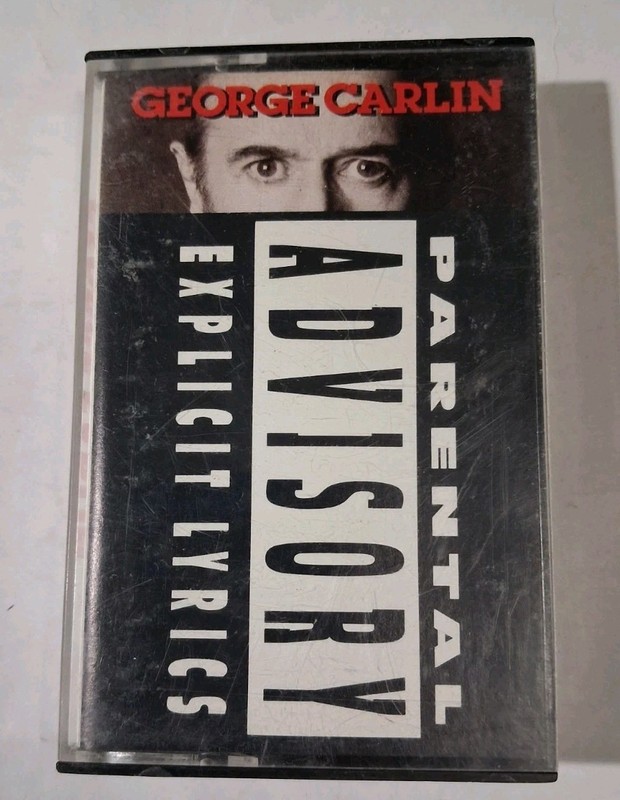 Parental Advisory by George Carlin (Cassette 1990 Atlantic) 7 91593-4