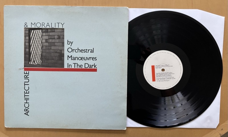 OMD Architecture & Morality UK LP 1981 Dindisc DID 12 VG/VG Townhouse Die Cut