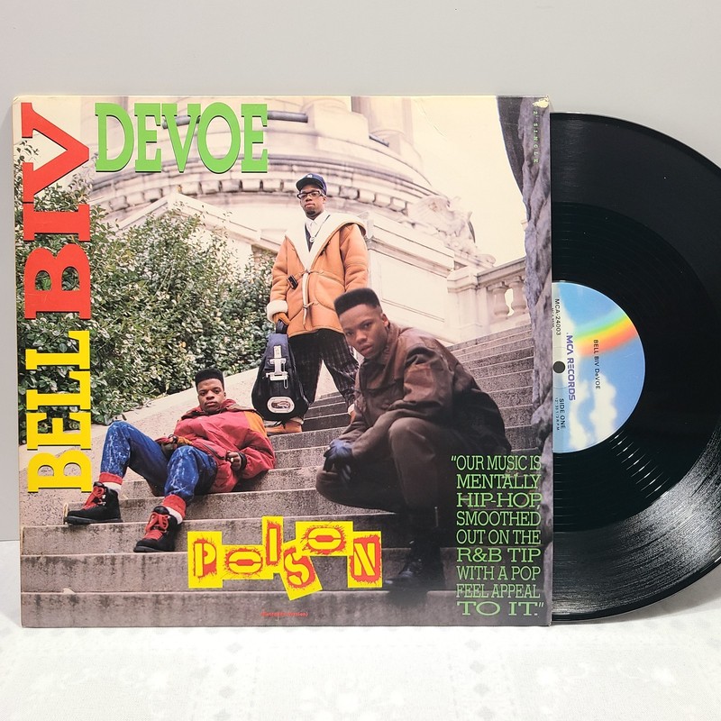 Bell Biv Devoe Poison 12" Single NM- Near Mint Vinyl MCA 1990 Promo Stamp Remix gallery
