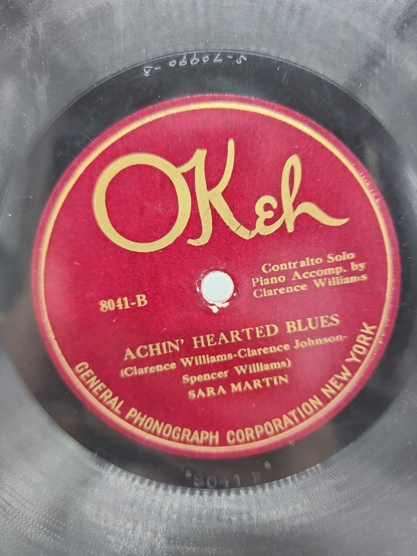 Sara Martin Blues 78 – Sugar Blues / Achin’ Hearted Blues – Okeh 8041