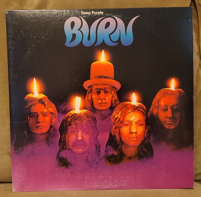 Deep Purple LP Burn w/ Lyric Sheet 1974 Warner Bros. LN/EX
