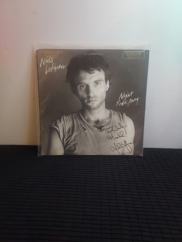 Nils Lofgren~ Night Fades Away Autographed 1981 MCA RECORDS BACKSTREET~BSR-5251