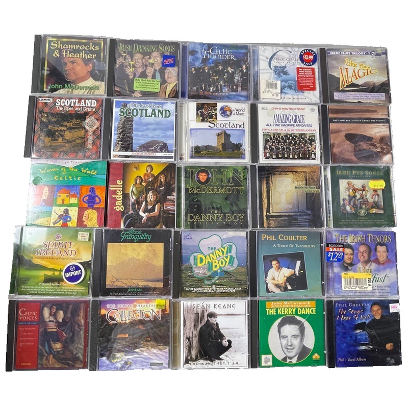 Various Artists – Celtic Music CD Lot (34 Titles) Irish Scottish Folk – CD Lot