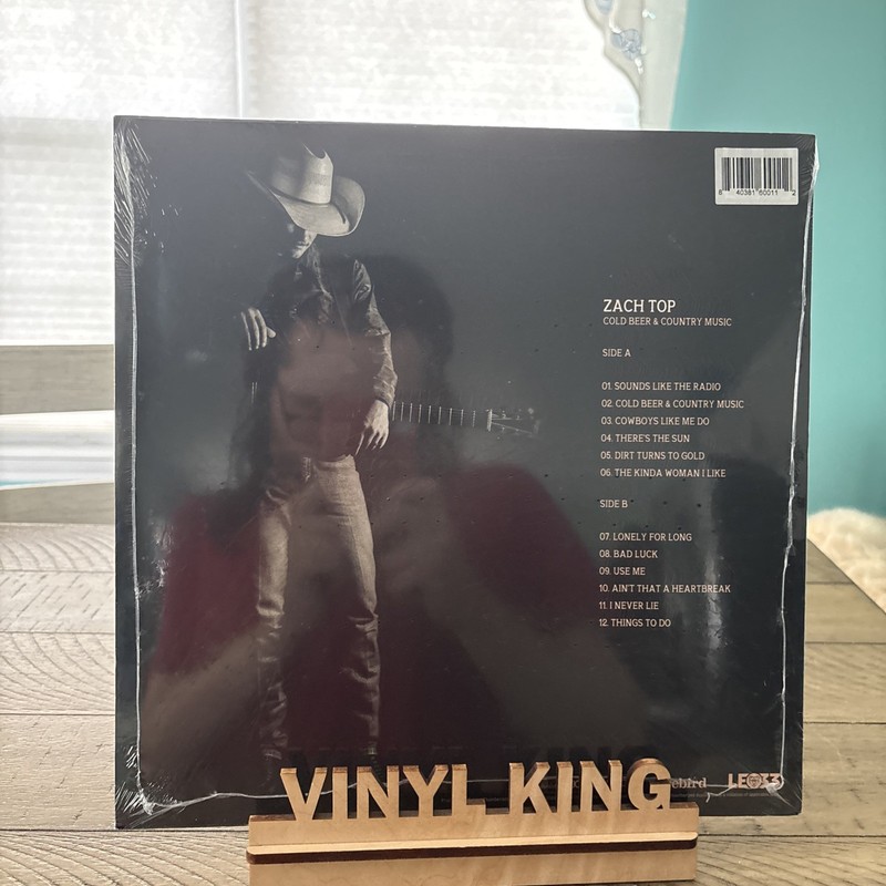 zach top cold beer and country music Sealed Metallic Gold Vinyl gallery