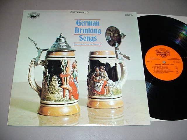 GERMAN DRINKING SONGS LP Recorded Live in Munich – Tradition TR-2076