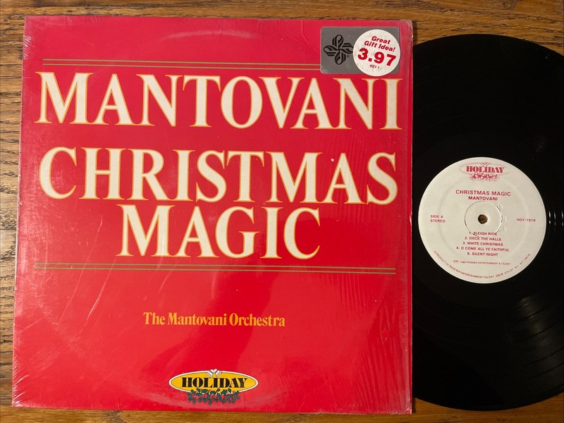 Mantovani Christmas Magic LP Holiday Stereo + Shrink VG
