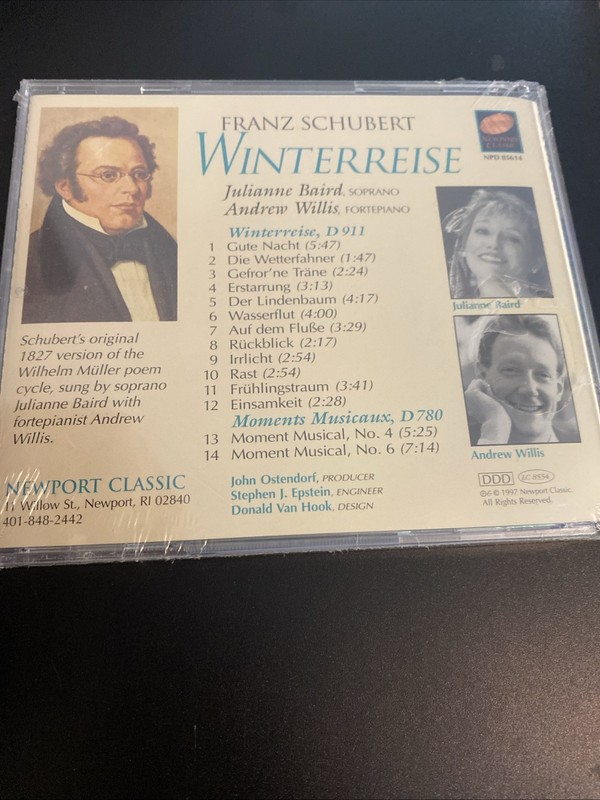JULIANNE BAIRD - Schubert - Winterreise - CD (1997) NEW gallery