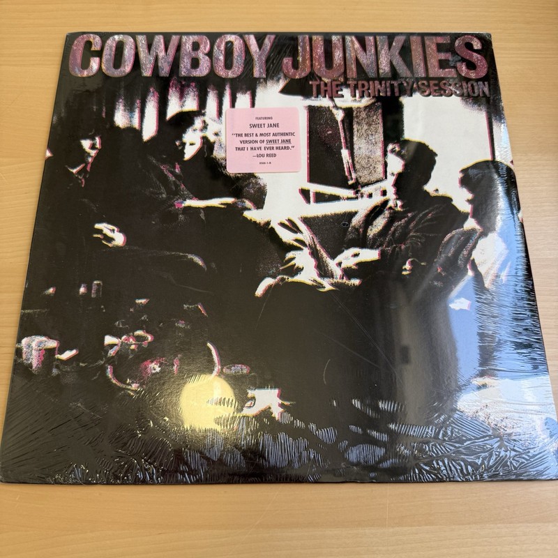 SEALED COWBOY JUNKIES Original 1988 «Trinity Sessions» LP Hype STICKER US 1st