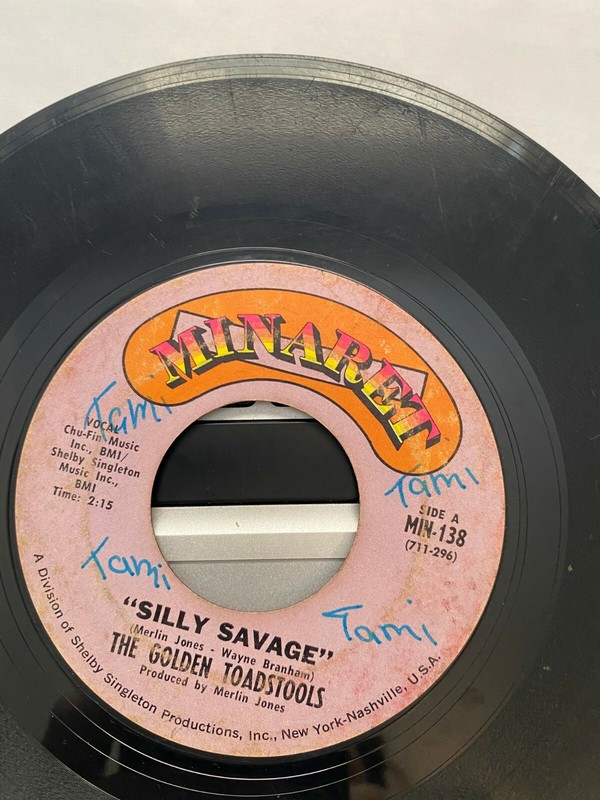 FUNK/SOUL 45 RPM RECORD – THE GOLDEN TOADSTOOLS – MINARET MIN138