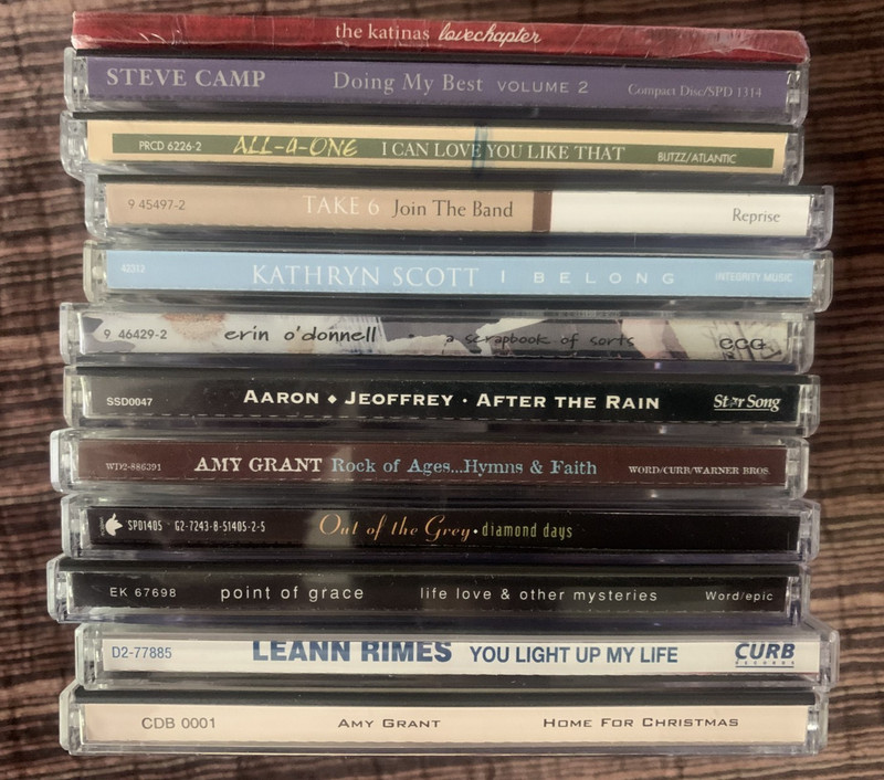 12 CD LOT CCM BANDS: The Katinas, Steve Camp, Point of Grace, Out of the Grey ++