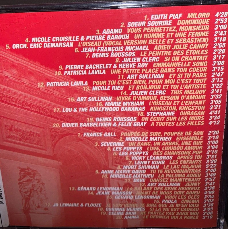 BONJOUR LA FRANCE CD’s~VOL 1 & VOL 2~(2 CD’s In Each Volume) gallery