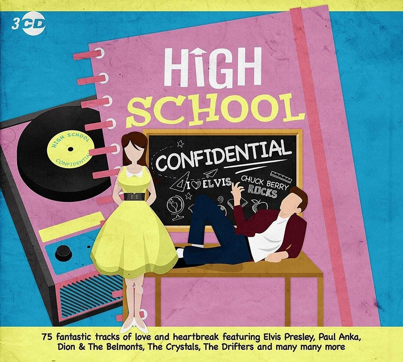 High School Confidential 3xCD NEW + SEALED 1950’s & 60’s Pop / Rock And Roll